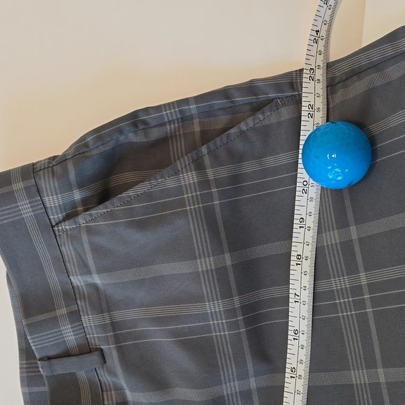 GRAND SLAM SHORTS GREY PLAID SZ 36 - Picture 7 of 9